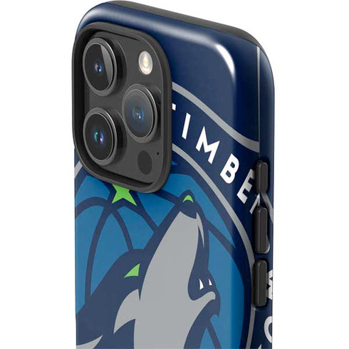 NBA Minnesota Timberwolves Large Logo iPhone 16 Pro Impact Case